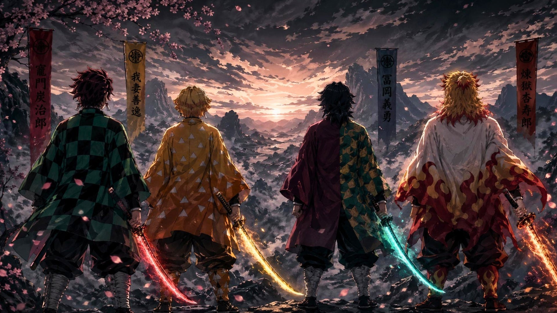 Spade Demon Slayer ogni colore della lama Nichirin spiegato