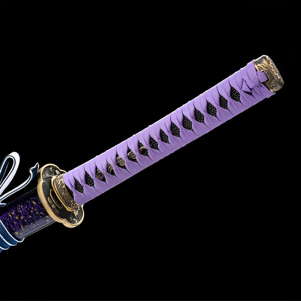 Katana Nebulosa Ametista - dettaglio della lama
