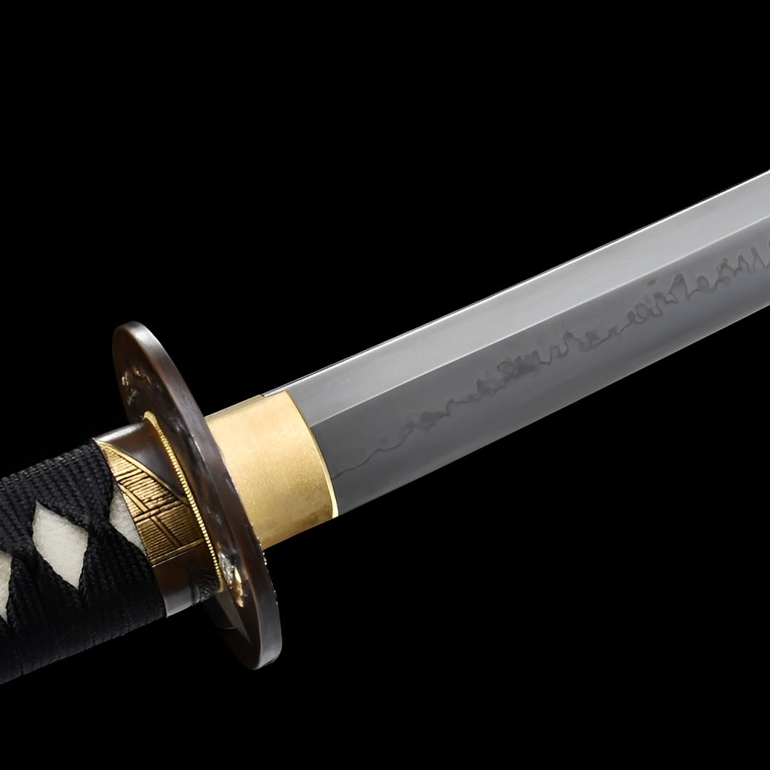 Katana Ginto (Acciaio T10 & Hamon Autentico) - dettaglio