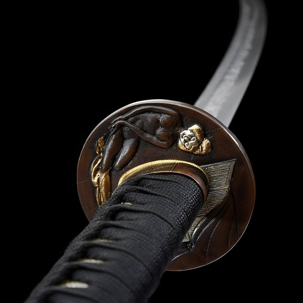Katana Ginto (Acciaio T10 & Hamon Autentico) - dettaglio della lama