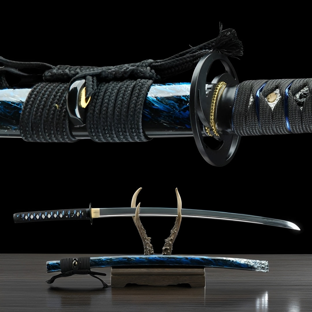 Katana Cyberpunk - vista principale su supporto