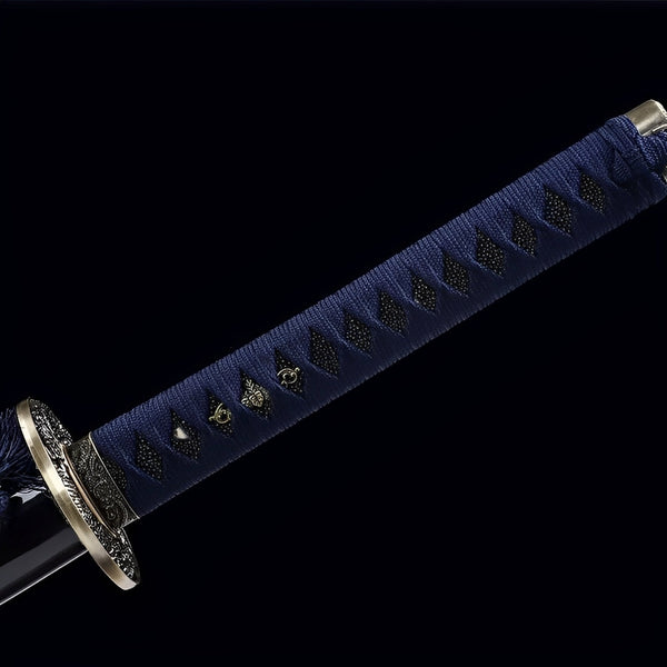 Katana Drago Blu - tsuba e finiture