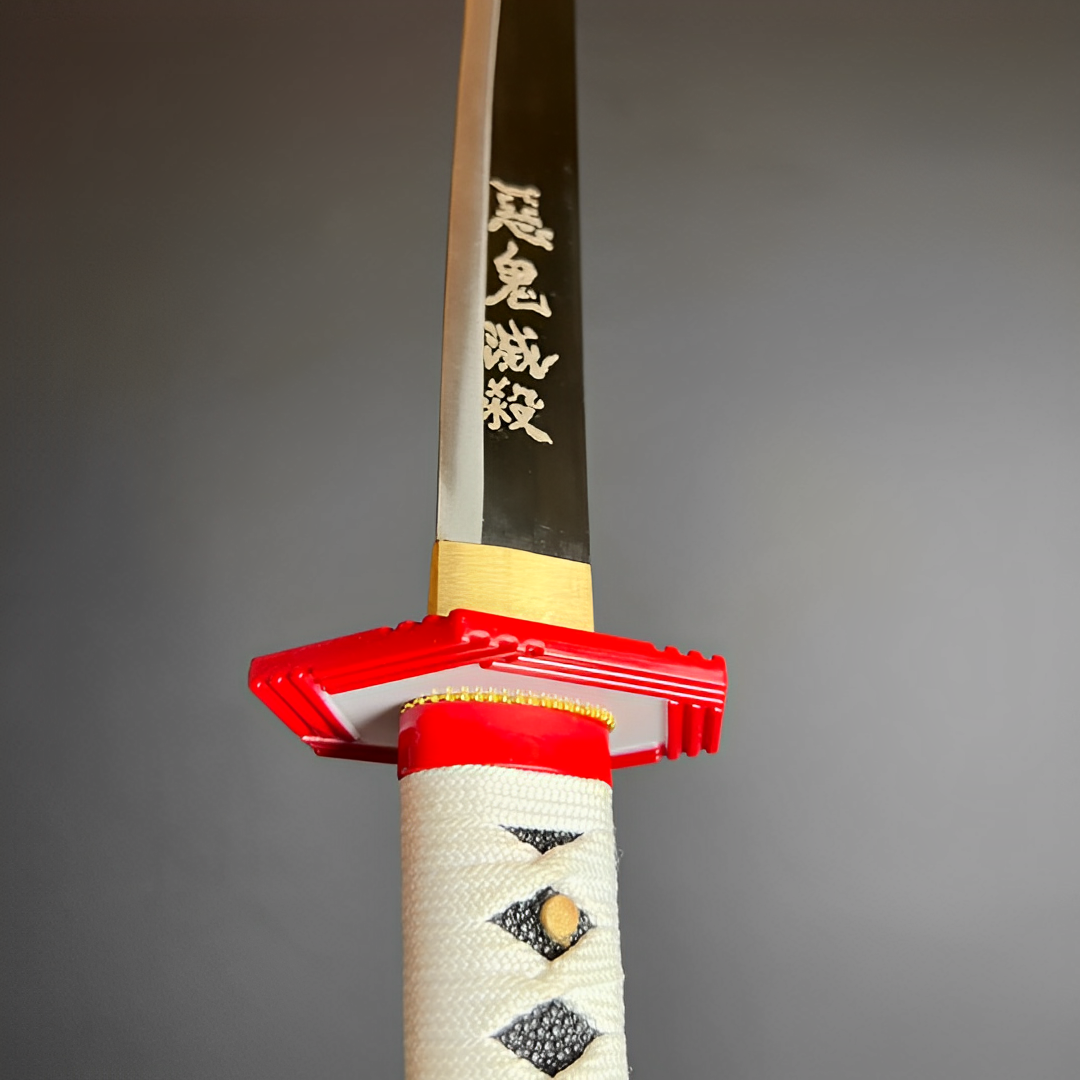 Katana Giyu Tomioka (Demon Slayer) - dettaglio dell'incisione