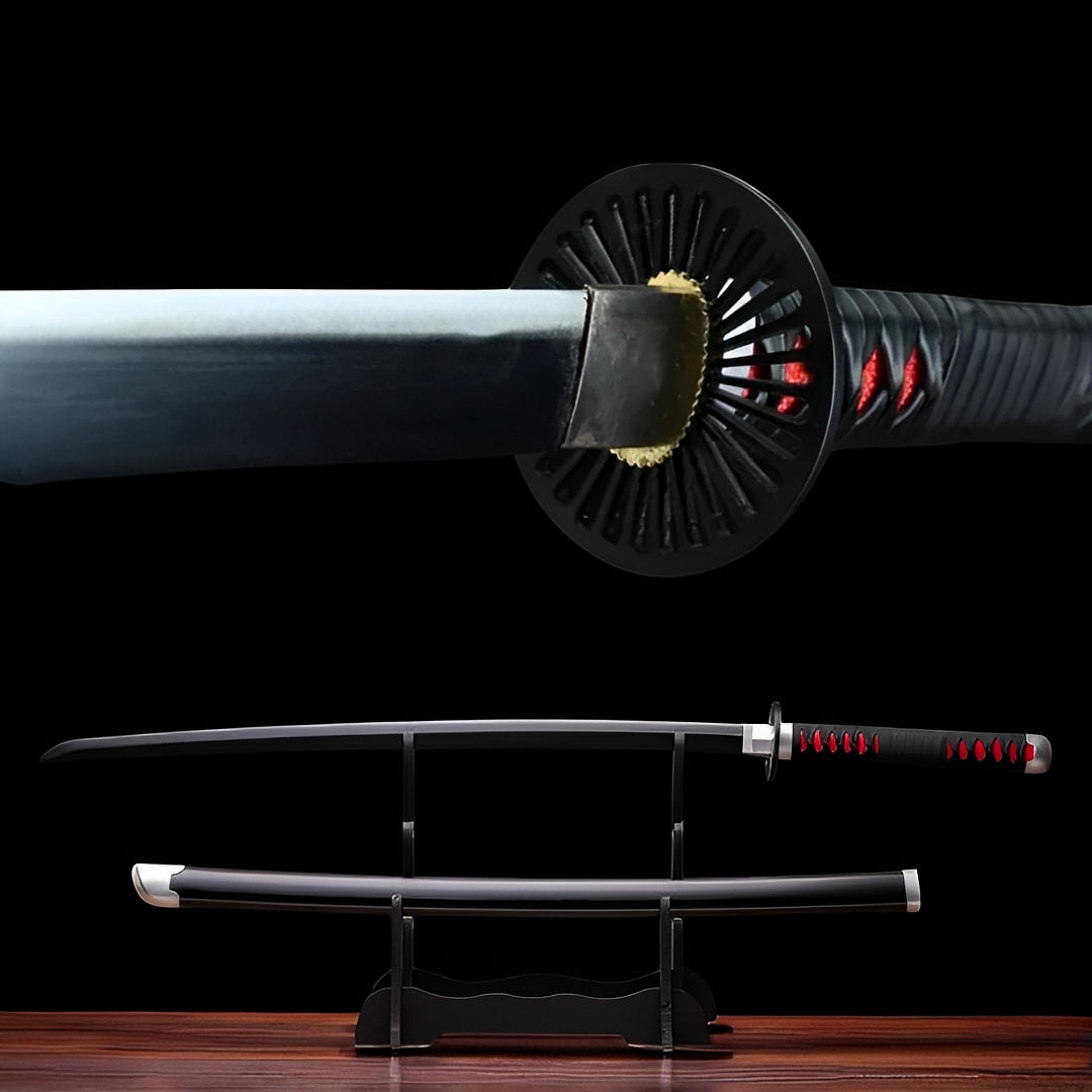 Katana Nichirin (Demon Slayer) - vista principale su supporto