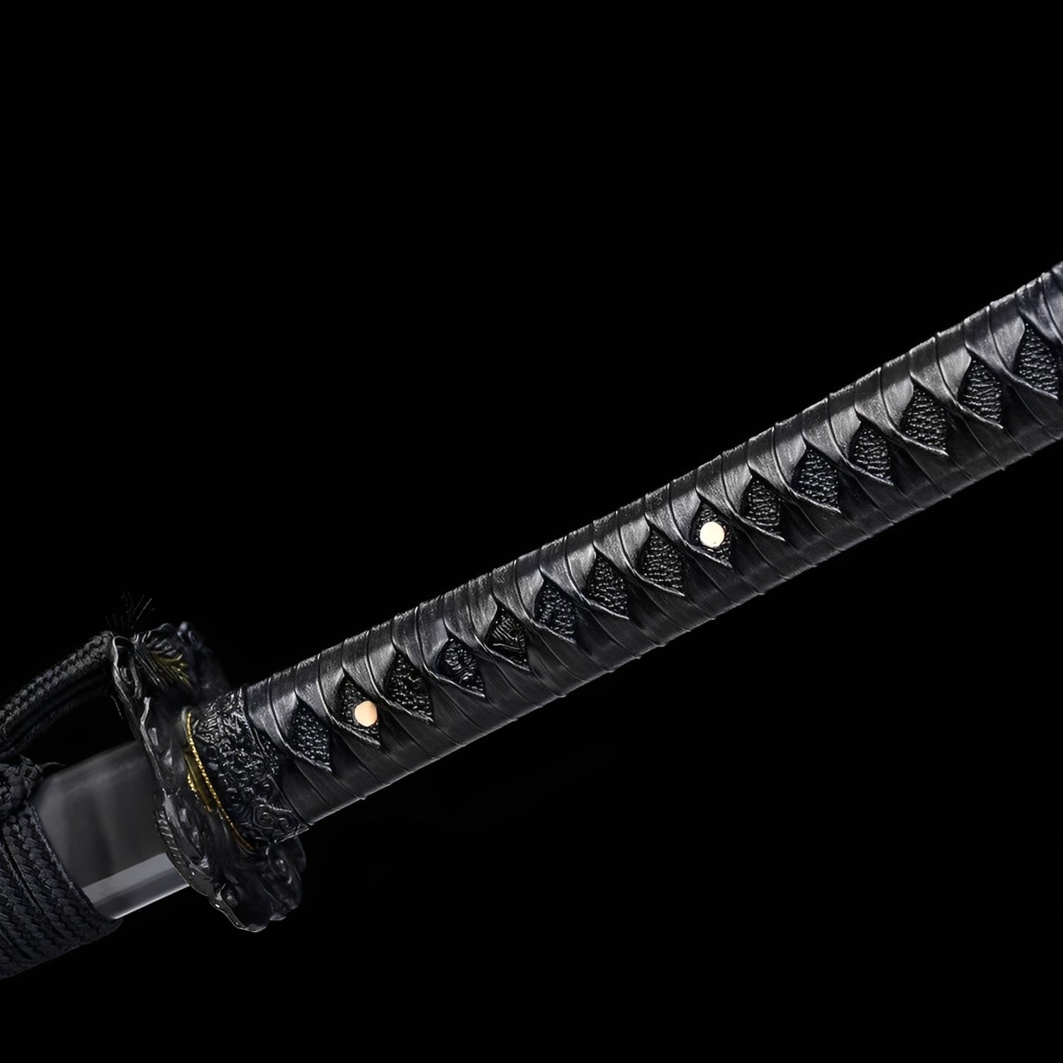 Katana Kurojin Raikiba - saya e impugnatura