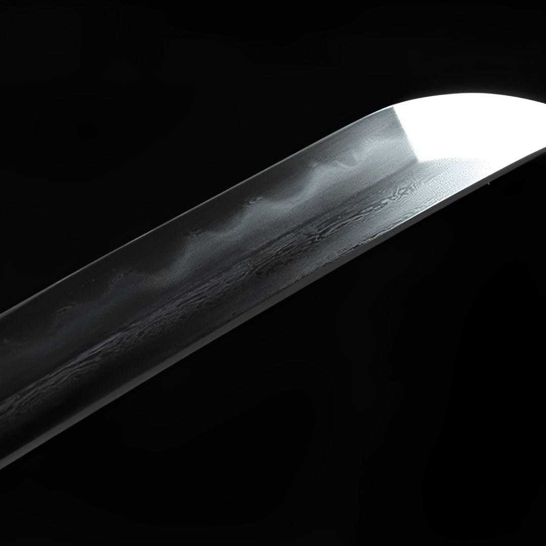 Katana Kuroki (Acciaio Damasco & Hamon Autentico) - set completo in esposizione