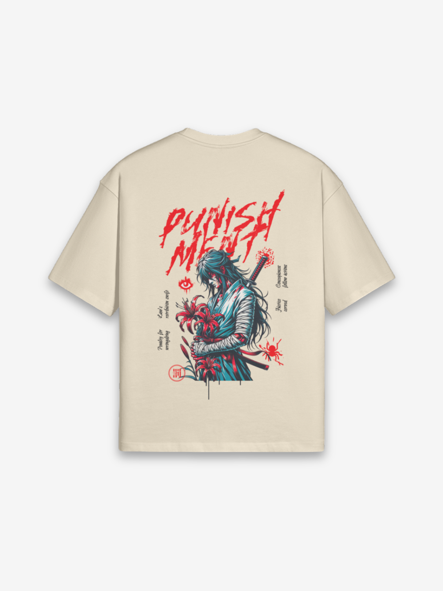 T-Shirt Punishment Samurai - fronte