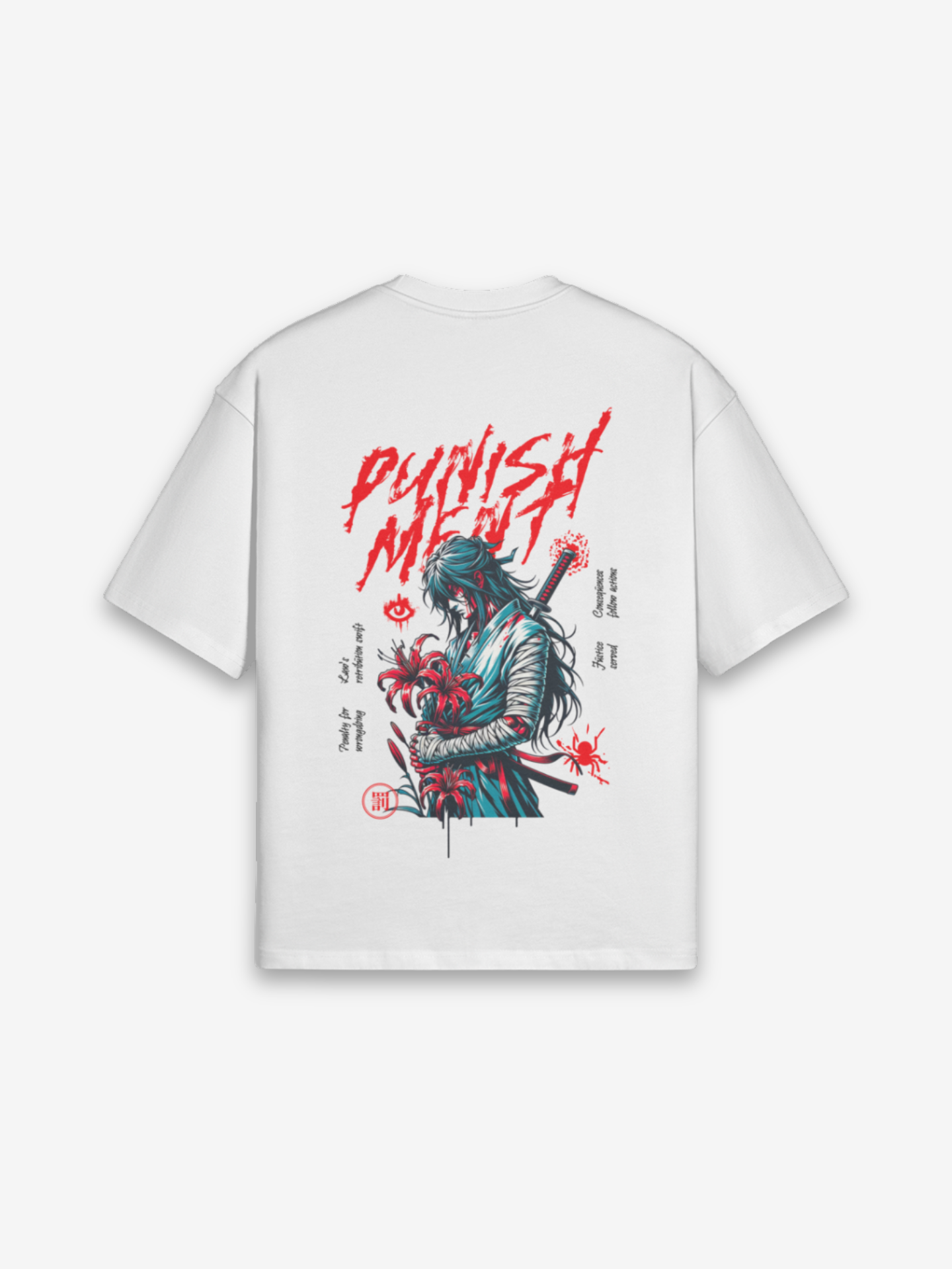 T-Shirt Punishment Samurai - retro