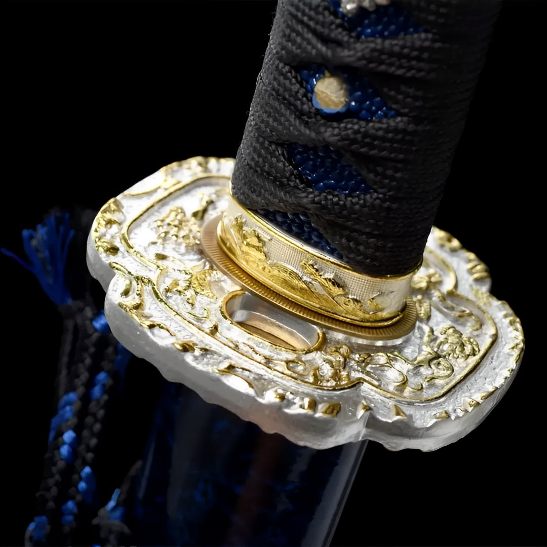 Wakizashi Aonami (Acciaio T10) - dettaglio
