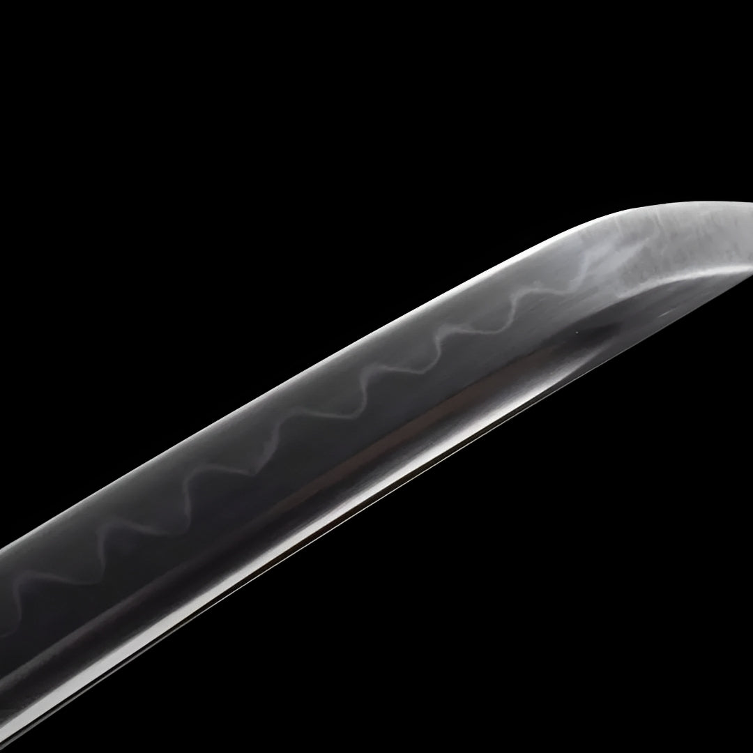 Wakizashi Tsukihana (Acciaio T10) - tsuba e finiture
