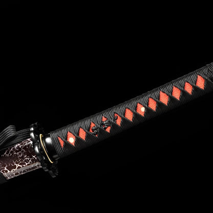 Katana Akanokiba - Zanna Rossa - dettaglio della lama
