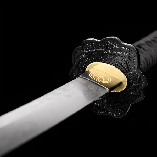 Katana Akanokiba - Zanna Rossa - saya e impugnatura