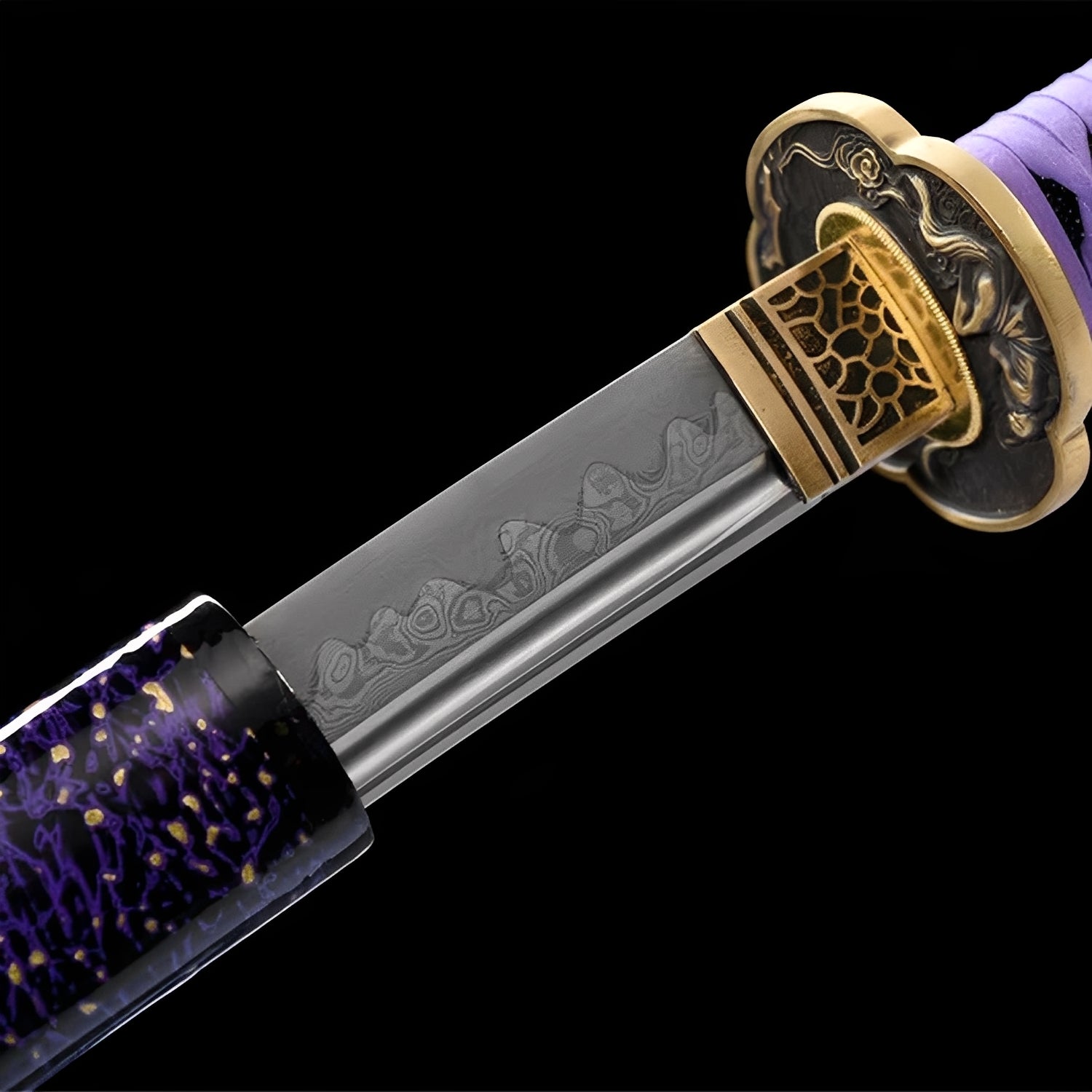 Katana Nebulosa Ametista - set completo in esposizione