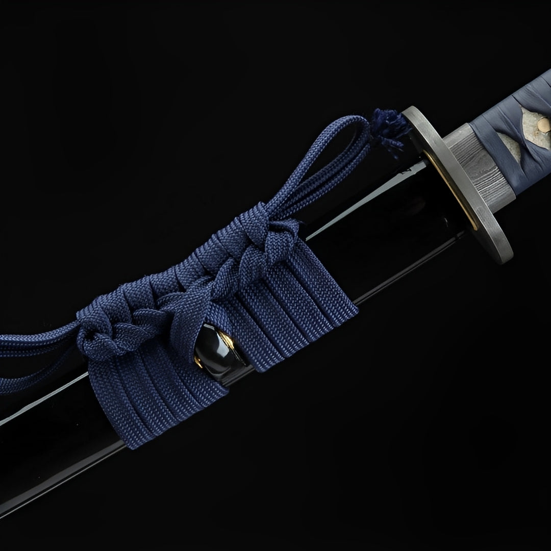 Katana Atsu (Acciaio Damasco & Hamon Autentico) - dettaglio dell'incisione