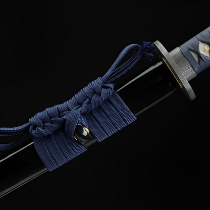 Katana Atsu (Acciaio Damasco & Hamon Autentico) - dettaglio dell'incisione