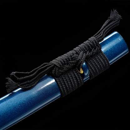 Katana Spirito Azzurro – - saya e impugnatura
