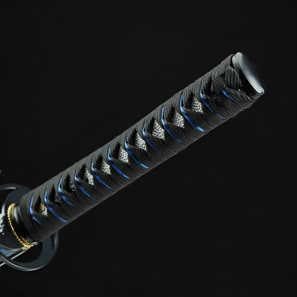Katana Cyberpunk - set completo in esposizione