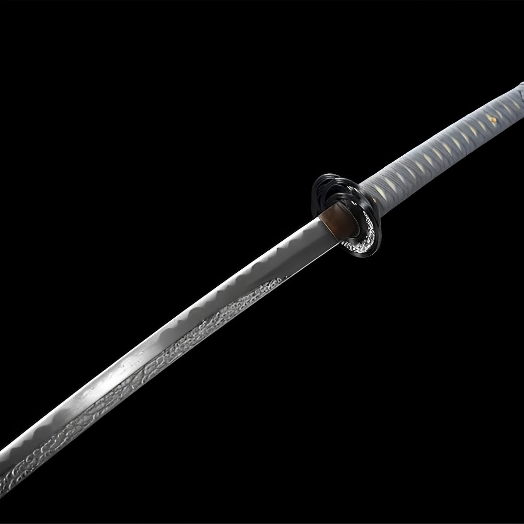Katana Elden Ring (Acciaio Damasco & Hamon) - saya e impugnatura