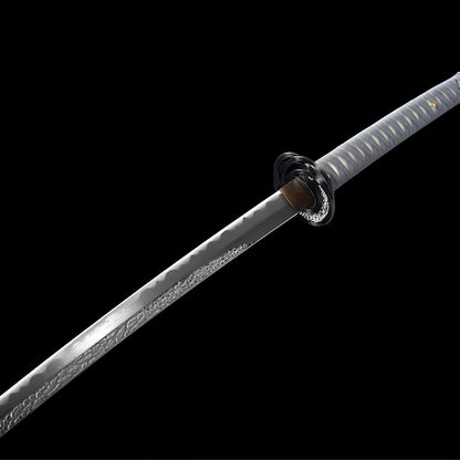 Katana Elden Ring (Acciaio Damasco & Hamon) - saya e impugnatura