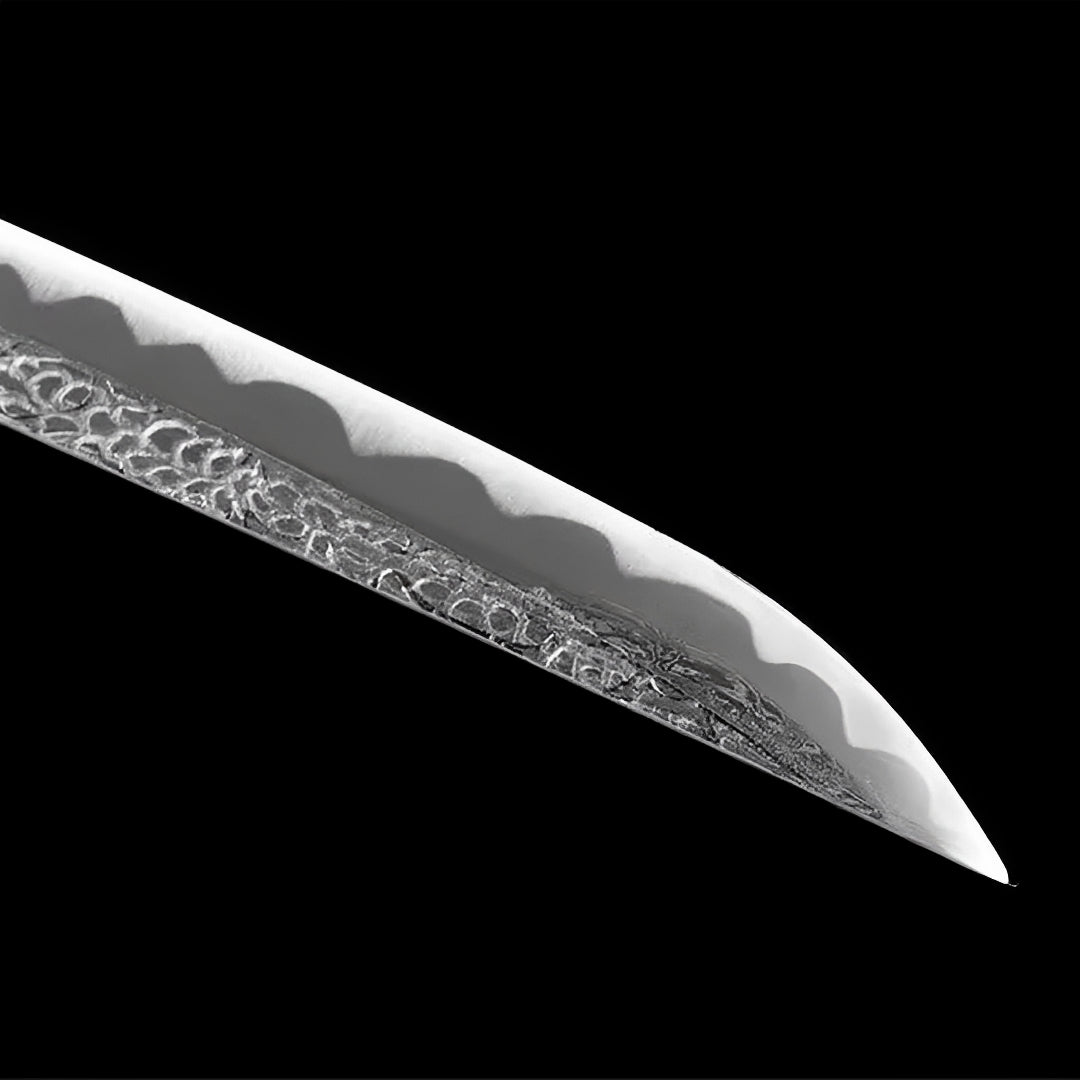 Katana Elden Ring (Acciaio Damasco & Hamon) - dettaglio