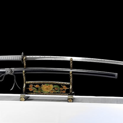 Katana Elden Ring (Acciaio Damasco & Hamon) - dettaglio dell'incisione