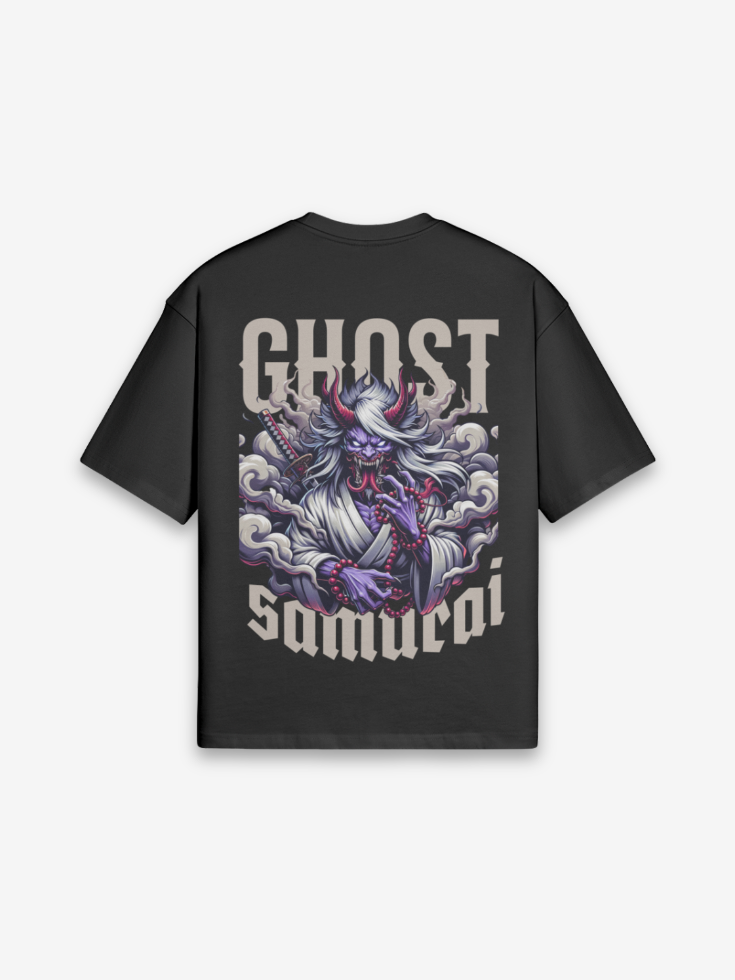 T-Shirt Ghost Samurai - retro