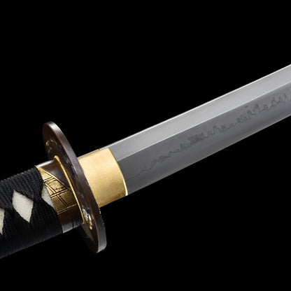 Katana Ginto (Acciaio T10 & Hamon Autentico) - dettaglio
