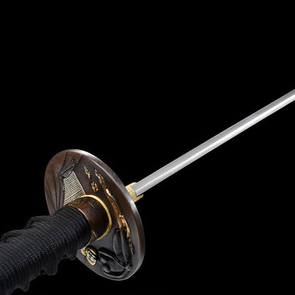 Katana Ginto (Acciaio T10 & Hamon Autentico) - dettaglio dell'incisione