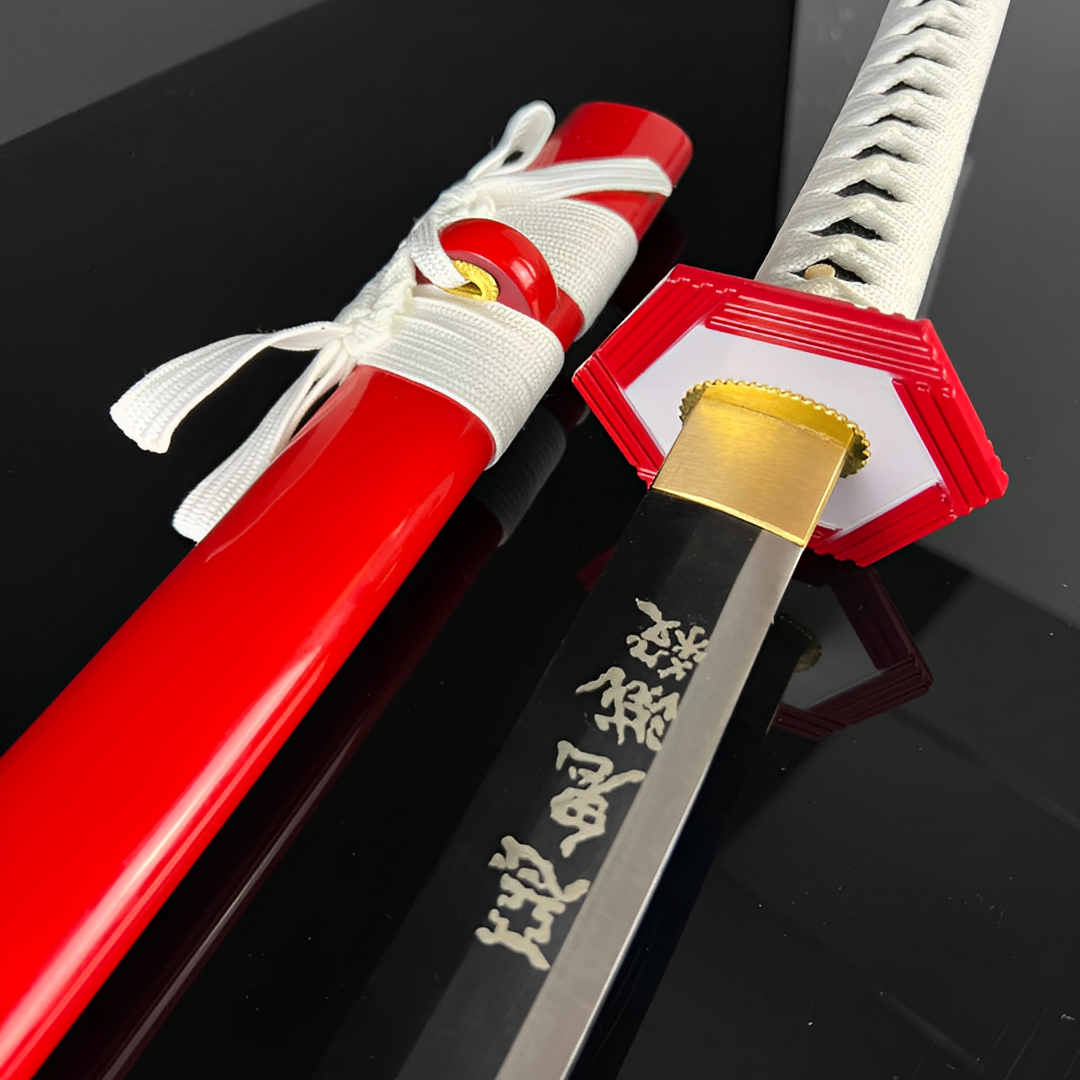 Katana Giyu Tomioka (Demon Slayer) - saya e impugnatura