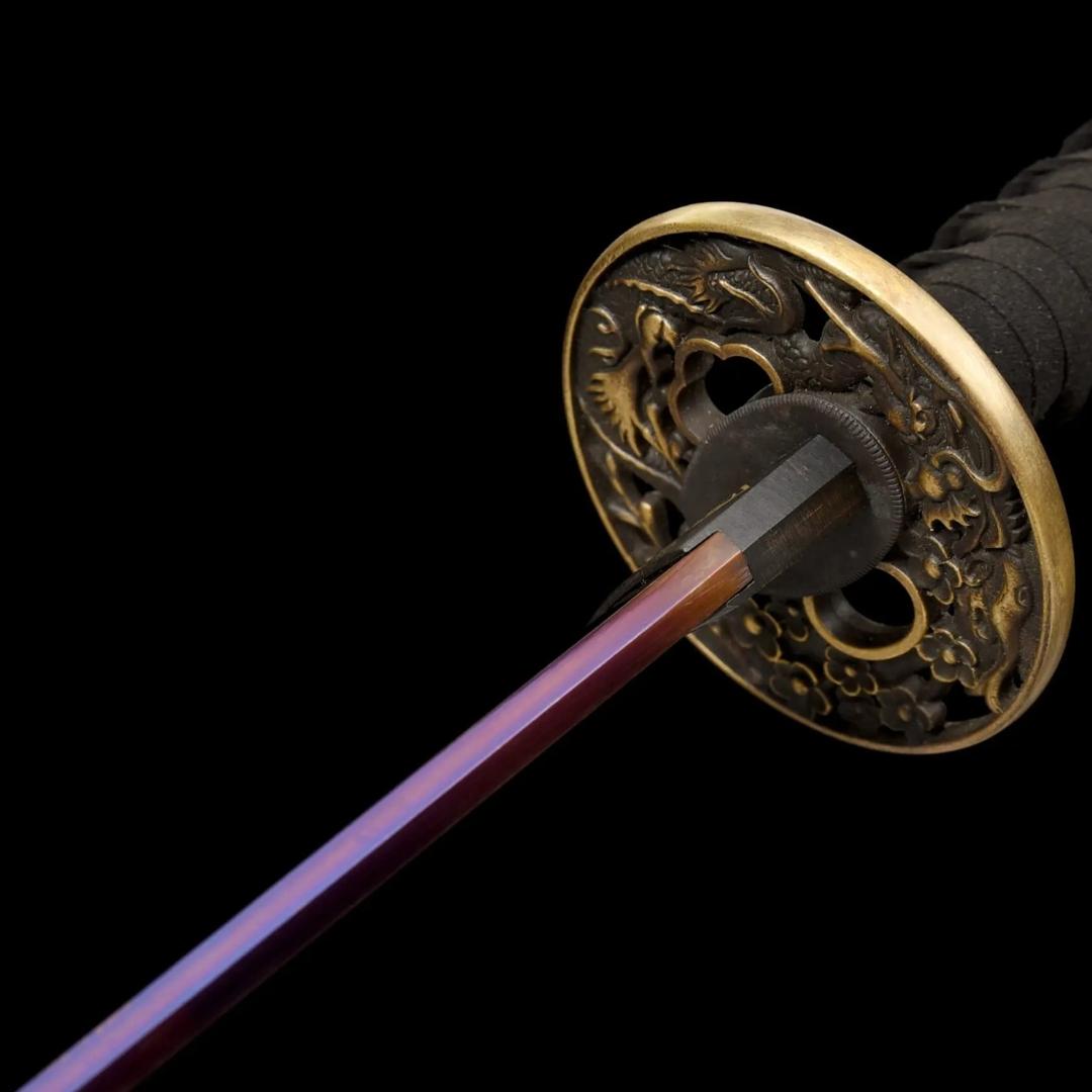 Katana Lama Viola - tsuba e finiture