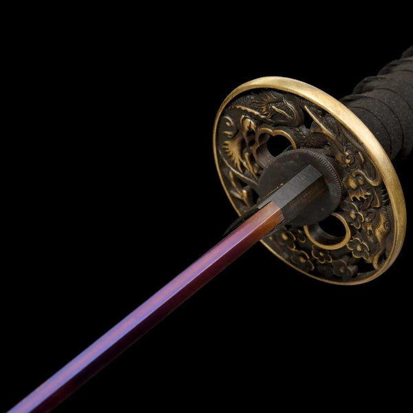 Katana Lama Viola - tsuba e finiture