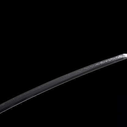 Katana Ouryu (Acciaio T10 Damasco & Hamon Autentico) - dettaglio aggiuntivo