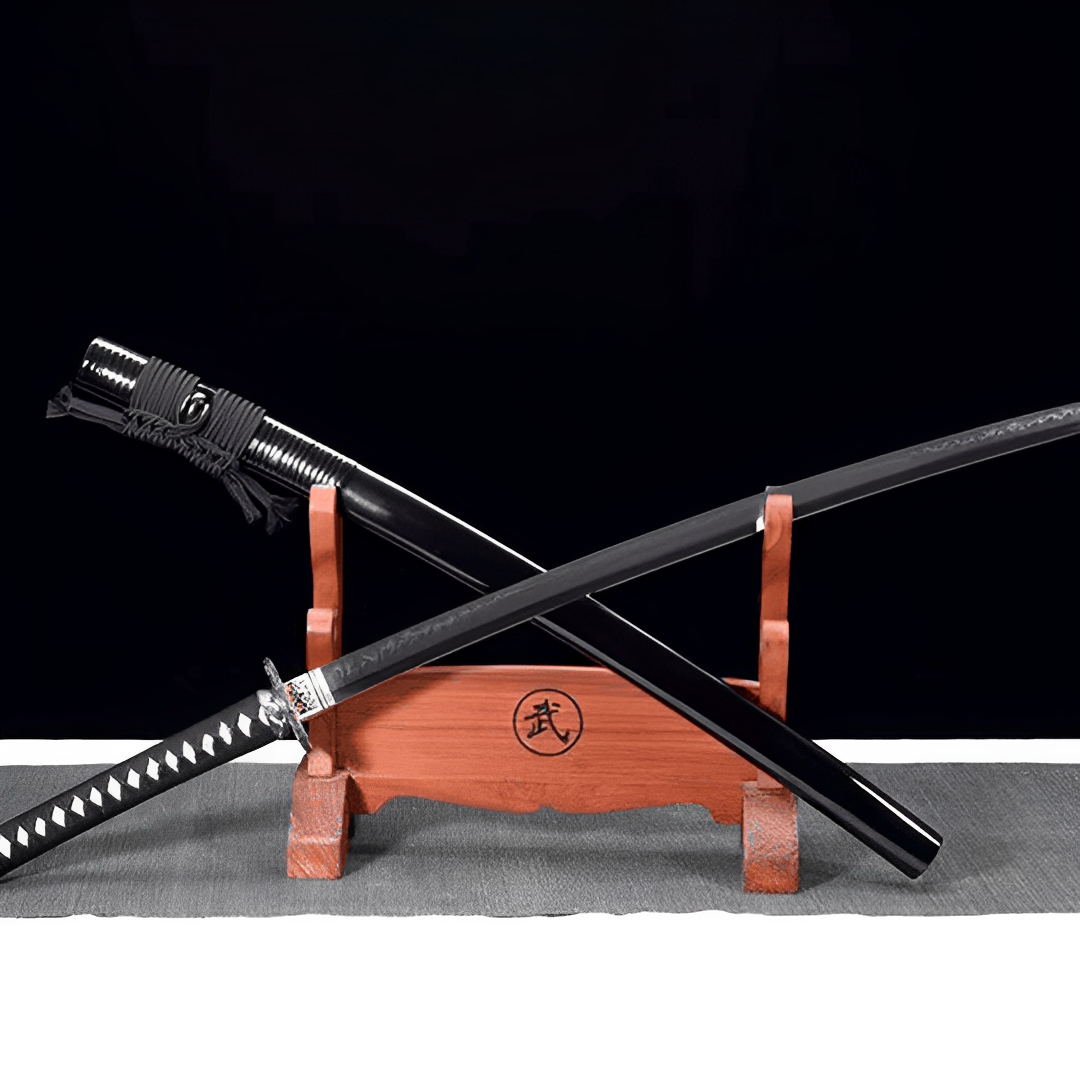 Katana Ouryu (Acciaio T10 Damasco & Hamon Autentico) - dettaglio dell'incisione