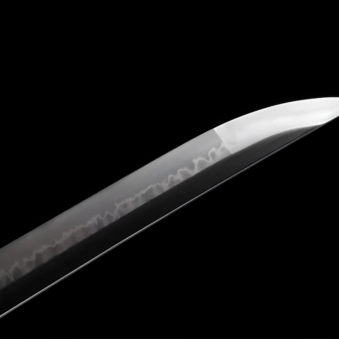 Katana Shirokuro (Acciaio T10 & Hamon) - tsuba e finiture