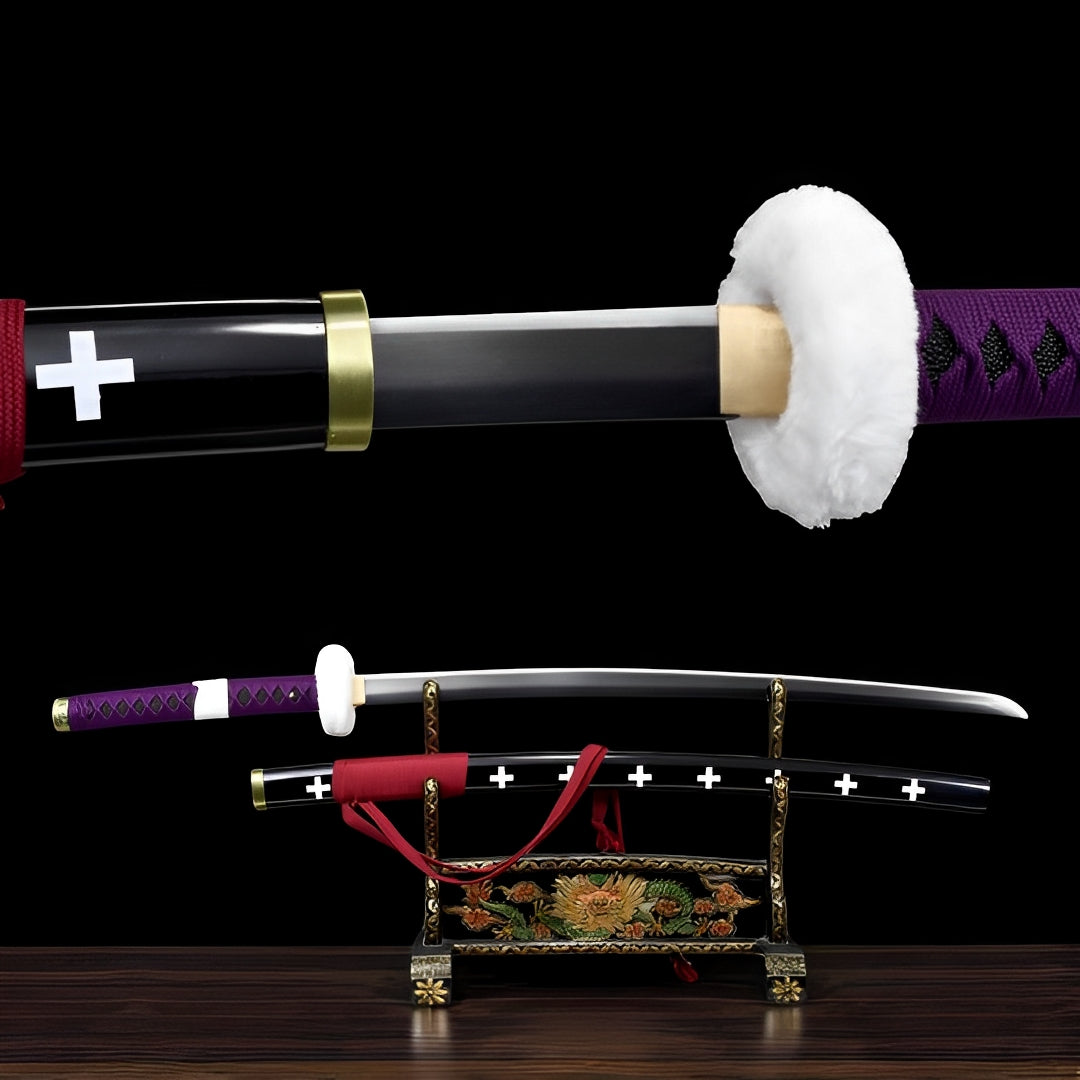 Katana Trafalgar Law (One Piece) - vista principale su supporto