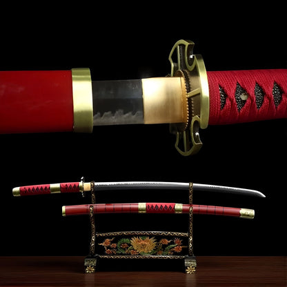 Katana Zoro (One Piece) - vista principale su supporto