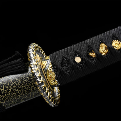 Katana Oro Fuso – - set completo in esposizione