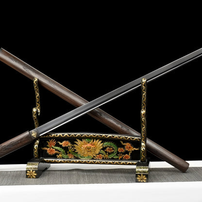 Ninjato Kagehana (Acciaio al Manganese) - dettaglio dell'incisione