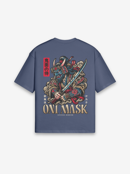 T-Shirt Oni Mask - dettaglio del design