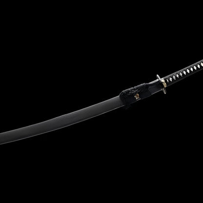 Katana Ryūjin (Acciaio T10 Damasco & Hamon Autentico) - dettaglio