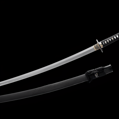 Katana Ryūjin (Acciaio T10 Damasco & Hamon Autentico) - dettaglio