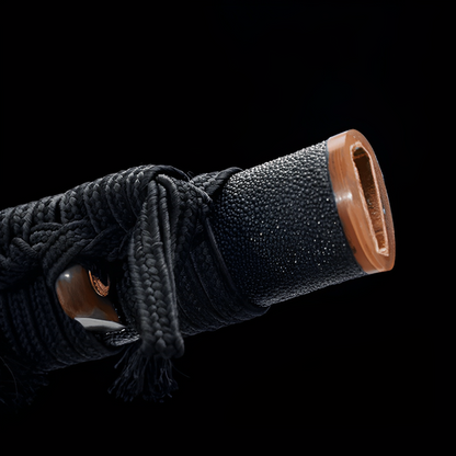 Katana Ryūjin (Acciaio T10 Damasco & Hamon Autentico) - dettaglio