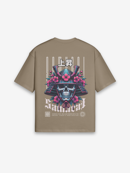 T-Shirt Samurai Head - retro