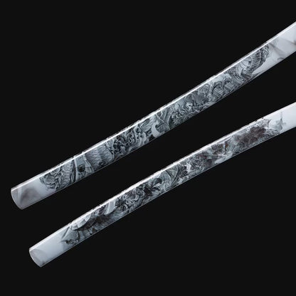 Katana Luna Ombra - dettaglio dell'incisione