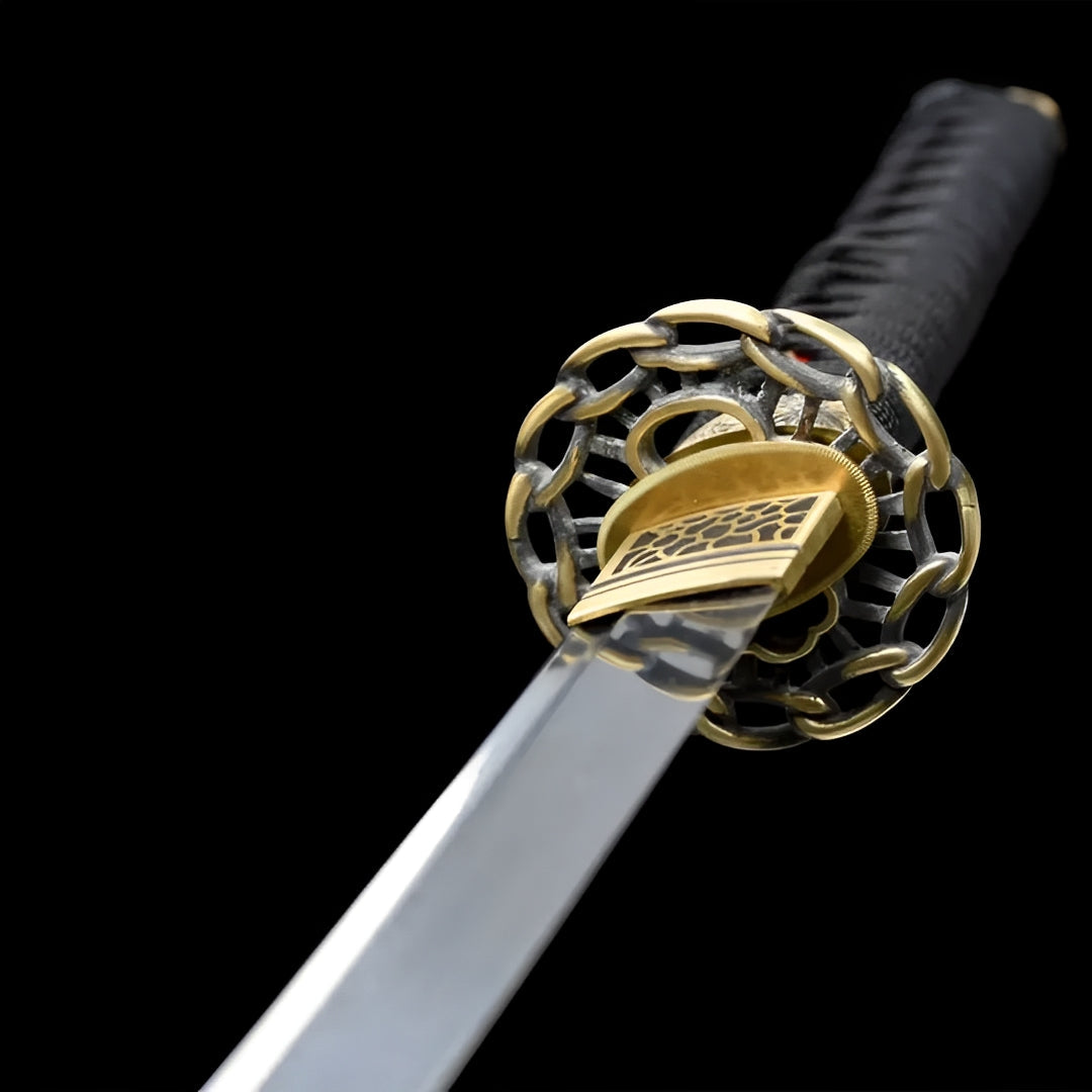 Wakizashi Shinku (Acciaio Damasco) - dettaglio della lama