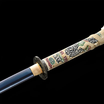 Katana Tentai Drake - dettaglio dell'incisione