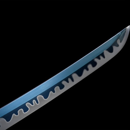 Wakizashi Aonami (Acciaio T10) - dettaglio
