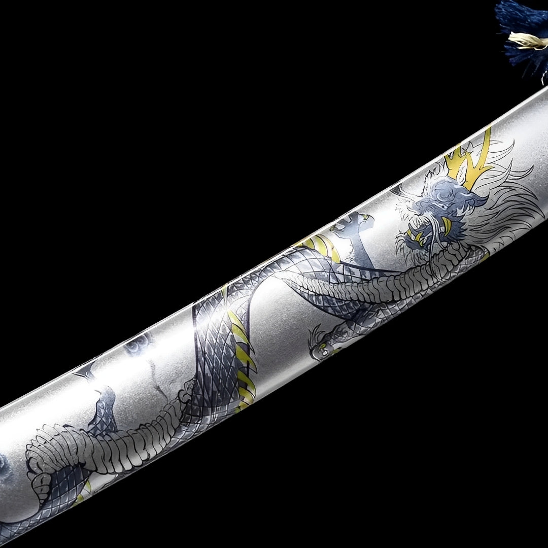 Wakizashi Tsukihana (Acciaio T10) - dettaglio della lama