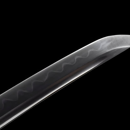 Wakizashi Tsukihana (Acciaio T10) - tsuba e finiture