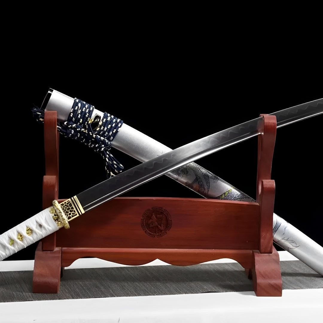 Wakizashi Tsukihana (Acciaio T10) - dettaglio dell'incisione